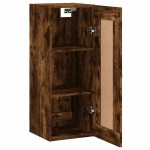 vidaXL Dulap de perete, stejar fumuriu, 34,5x34x90 cm, lemn prelucrat vidaXL Dulap de perete, stejar fumuriu, 34,5x34x90 cm, lemn prelucrat