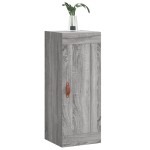 vidaXL Dulap de perete, gri sonoma, 34,5x34x90 cm, lemn prelucrat