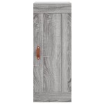 vidaXL Dulap de perete, gri sonoma, 34,5x34x90 cm, lemn prelucrat