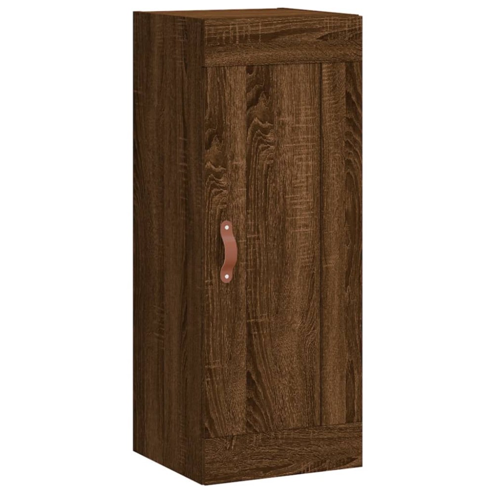 vidaXL Dulap de perete, maro stejar, 34,5x34x90 cm, lemn prelucrat