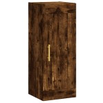 vidaXL Dulap de perete, stejar fumuriu, 34,5x34x90 cm, lemn prelucrat