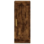 vidaXL Dulap de perete, stejar fumuriu, 34,5x34x90 cm, lemn prelucrat