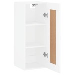 vidaXL Dulap de perete, alb, 34,5x34x90 cm, lemn prelucrat