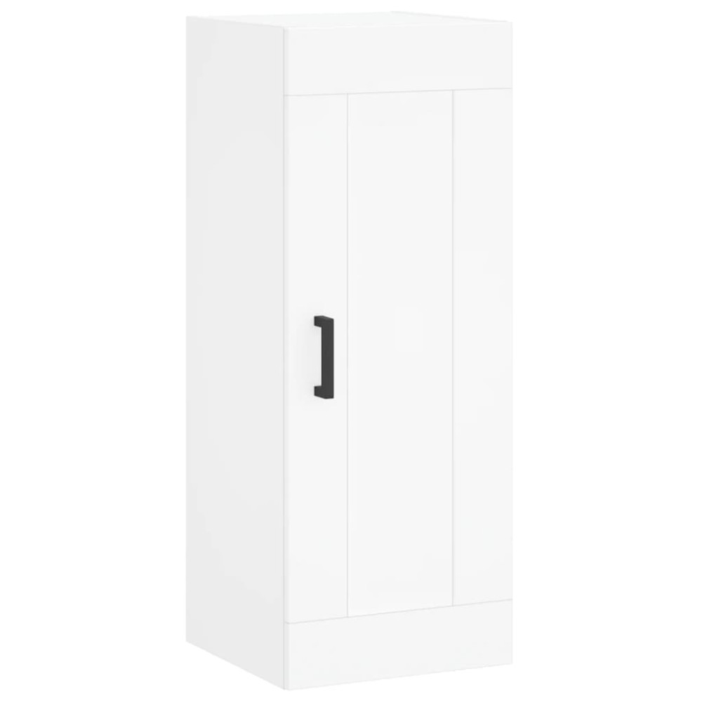 vidaXL Dulap de perete, alb, 34,5x34x90 cm, lemn prelucrat