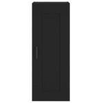 vidaXL Dulap de perete, negru, 34,5x34x90 cm, lemn prelucrat