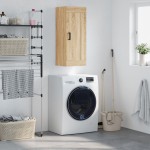 vidaXL Dulap de perete, stejar sonoma, 34,5x34x90 cm, lemn prelucrat vidaXL Dulap de perete, stejar sonoma, 34,5x34x90 cm, lemn prelucrat