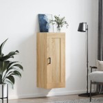 vidaXL Dulap de perete, stejar sonoma, 34,5x34x90 cm, lemn prelucrat vidaXL Dulap de perete, stejar sonoma, 34,5x34x90 cm, lemn prelucrat