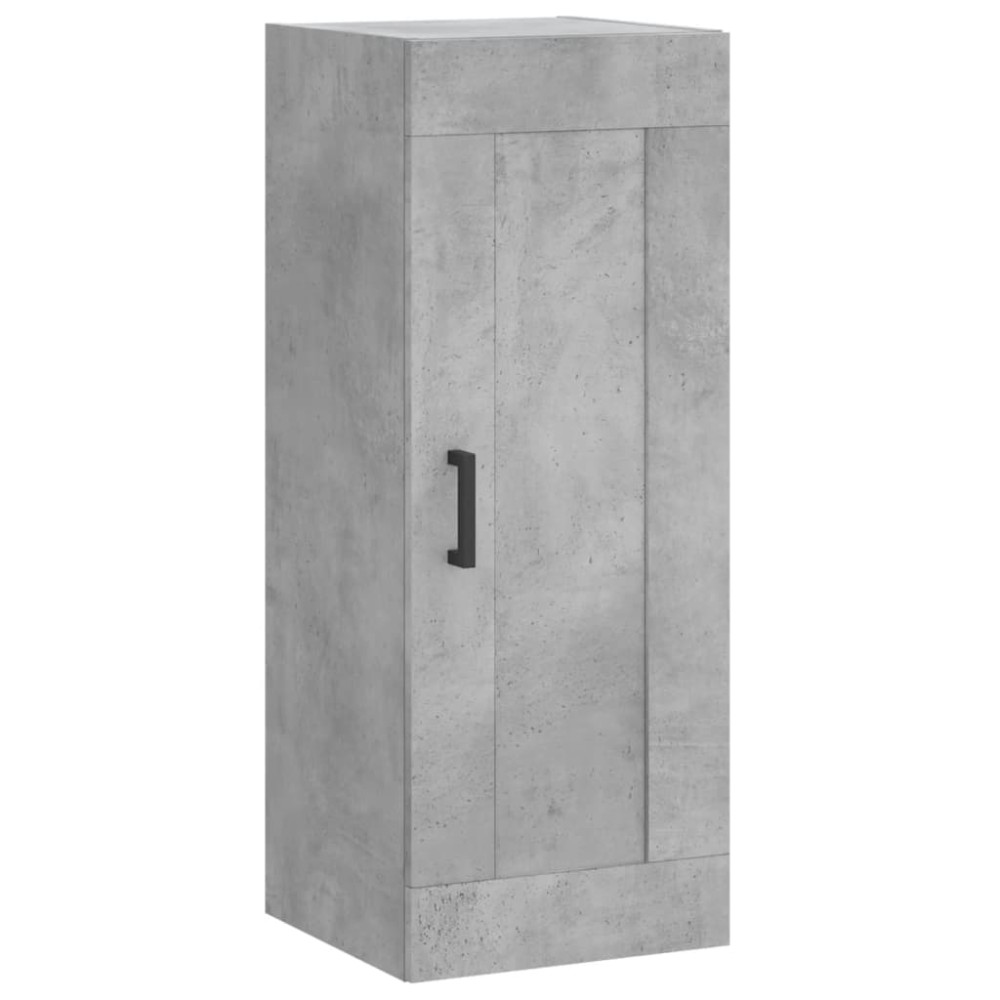vidaXL Dulap de perete, gri beton, 34,5x34x90 cm, lemn prelucrat