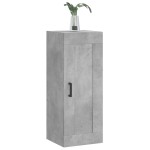 vidaXL Dulap de perete, gri beton, 34,5x34x90 cm, lemn prelucrat
