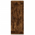 vidaXL Dulap de perete, stejar fumuriu, 34,5x34x90 cm, lemn prelucrat