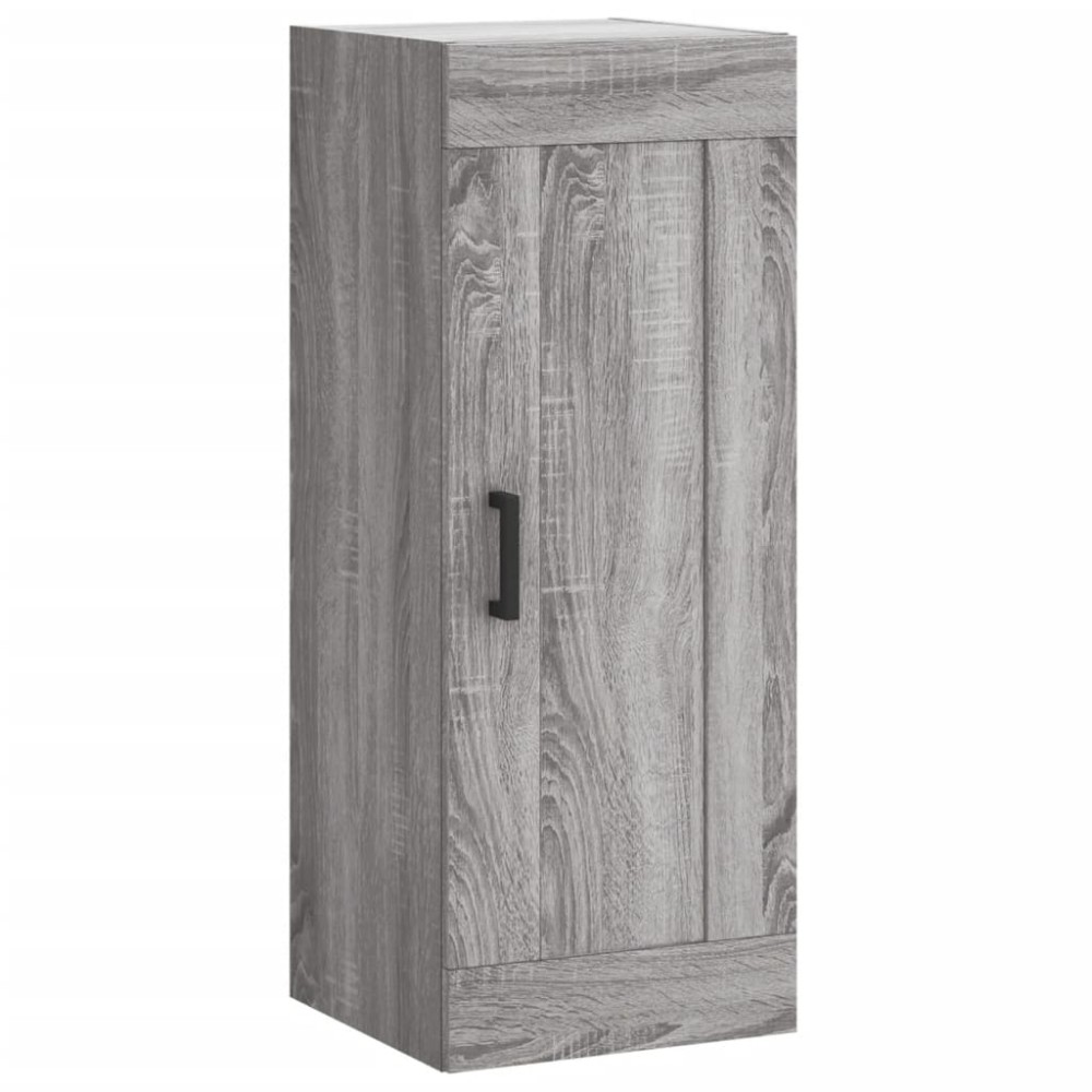 vidaXL Dulap de perete, gri sonoma, 34,5x34x90 cm, lemn prelucrat