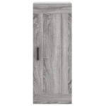 vidaXL Dulap de perete, gri sonoma, 34,5x34x90 cm, lemn prelucrat