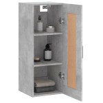 vidaXL Dulap de perete, gri beton, 34,5x34x90 cm, lemn prelucrat vidaXL Dulap de perete, gri beton, 34,5x34x90 cm, lemn prelucrat