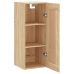 vidaXL Dulap de perete, stejar sonoma, 34,5x34x90 cm, lemn prelucrat