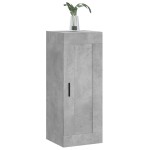 vidaXL Dulap de perete, gri beton, 34,5x34x90 cm, lemn prelucrat