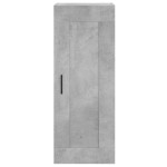 vidaXL Dulap de perete, gri beton, 34,5x34x90 cm, lemn prelucrat