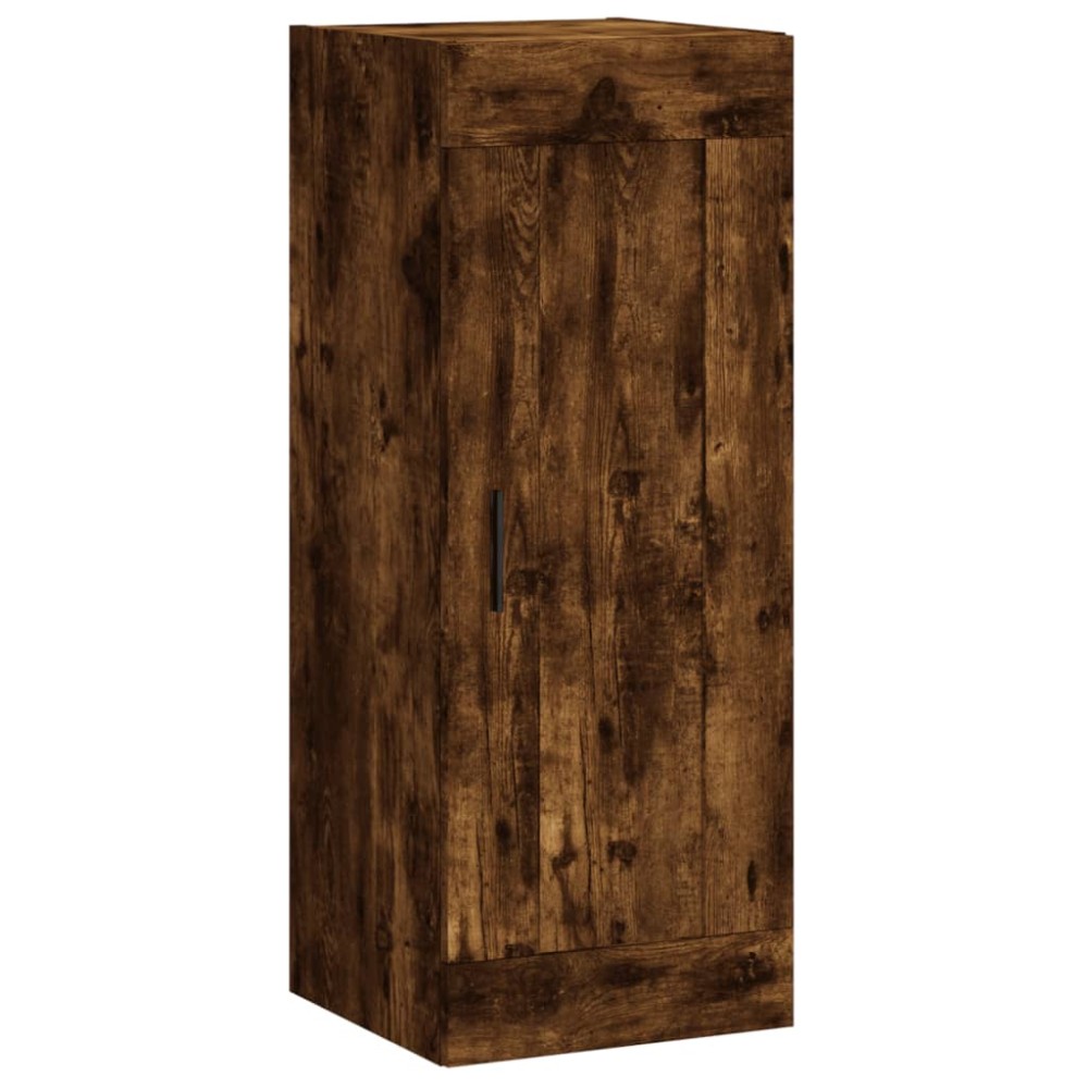 vidaXL Dulap de perete, stejar fumuriu, 34,5x34x90 cm, lemn prelucrat