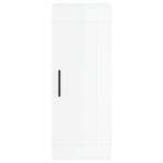 vidaXL Dulap de perete, alb extralucios, 34,5x34x90 cm, lemn prelucrat