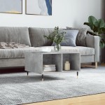 vidaXL Măsuță de cafea, gri beton, 60x50x36,5 cm, lemn compozit vidaXL Măsuță de cafea, gri beton, 60x50x36,5 cm, lemn compozit