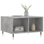 vidaXL Măsuță de cafea, gri beton, 60x50x36,5 cm, lemn compozit vidaXL Măsuță de cafea, gri beton, 60x50x36,5 cm, lemn compozit