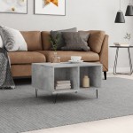 vidaXL Măsuță de cafea, gri beton, 60x50x36,5 cm, lemn compozit vidaXL Măsuță de cafea, gri beton, 60x50x36,5 cm, lemn compozit