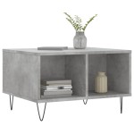 vidaXL Măsuță de cafea, gri beton, 60x50x36,5 cm, lemn compozit vidaXL Măsuță de cafea, gri beton, 60x50x36,5 cm, lemn compozit