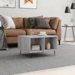 vidaXL Măsuță de cafea, gri sonoma, 60x50x36,5 cm, lemn compozit vidaXL Măsuță de cafea, gri sonoma, 60x50x36,5 cm, lemn compozit