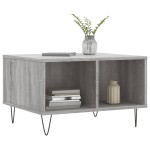vidaXL Măsuță de cafea, gri sonoma, 60x50x36,5 cm, lemn compozit vidaXL Măsuță de cafea, gri sonoma, 60x50x36,5 cm, lemn compozit