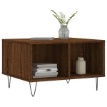 vidaXL Măsuță de cafea, stejar maro, 60x50x36,5 cm, lemn compozit vidaXL Măsuță de cafea, stejar maro, 60x50x36,5 cm, lemn compozit