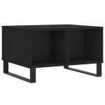 vidaXL Măsuță de cafea, negru, 60x50x36,5 cm, lemn compozit vidaXL Măsuță de cafea, negru, 60x50x36,5 cm, lemn compozit
