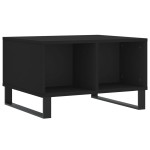 vidaXL Măsuță de cafea, negru, 60x50x36,5 cm, lemn compozit vidaXL Măsuță de cafea, negru, 60x50x36,5 cm, lemn compozit