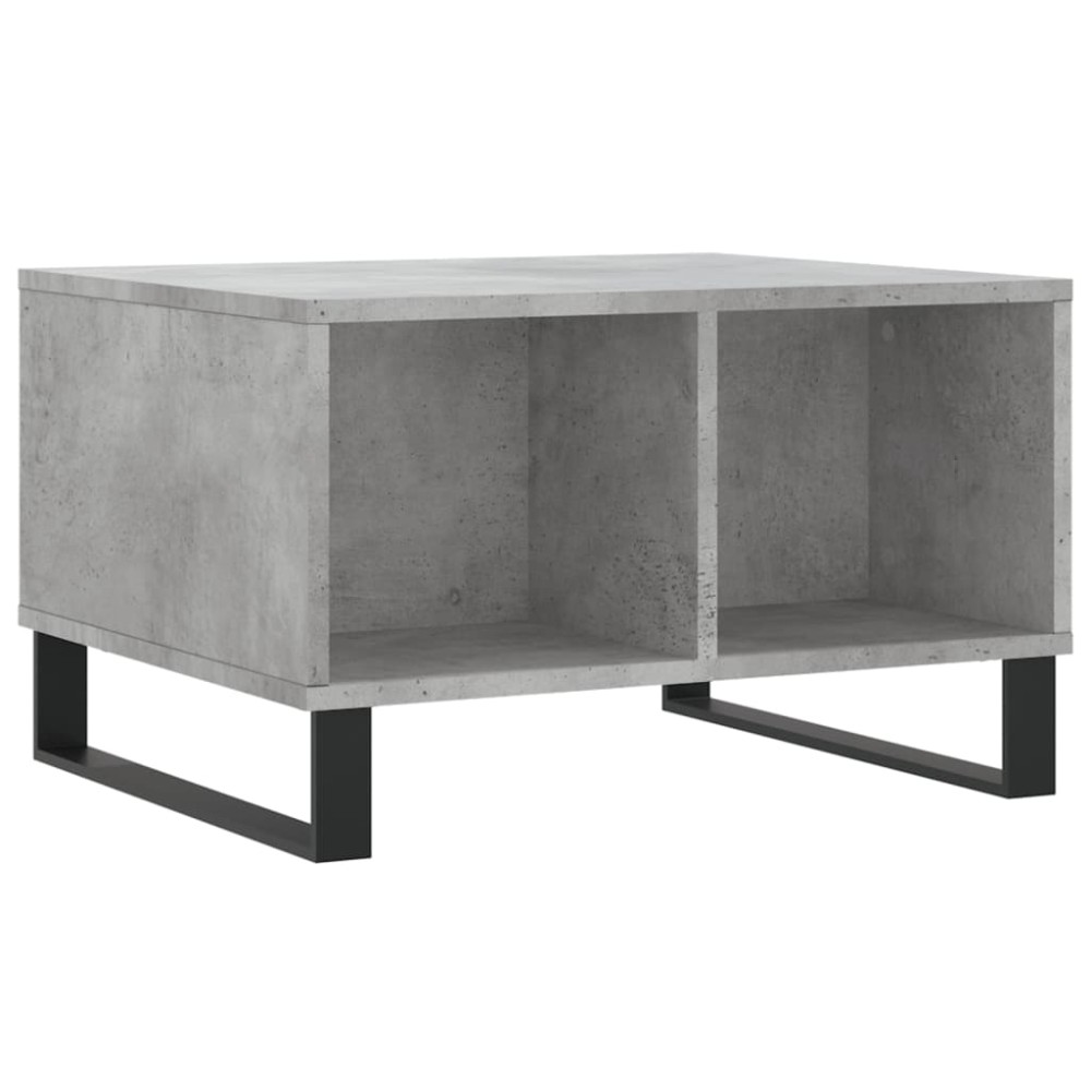 vidaXL Măsuță de cafea, gri beton, 60x50x36,5 cm, lemn compozit