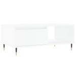 vidaXL Măsuță de cafea, alb, 90x50x36,5 cm, lemn prelucrat vidaXL Măsuță de cafea, alb, 90x50x36,5 cm, lemn prelucrat