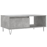 vidaXL Măsuță de cafea, gri beton, 90x50x36,5 cm, lemn compozit