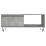 vidaXL Măsuță de cafea, gri beton, 90x50x36,5 cm, lemn compozit