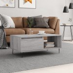 vidaXL Măsuță de cafea, gri sonoma, 90x50x36,5 cm, lemn prelucrat vidaXL Măsuță de cafea, gri sonoma, 90x50x36,5 cm, lemn prelucrat