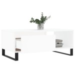 vidaXL Măsuță de cafea, alb, 90x50x36,5 cm, lemn prelucrat vidaXL Măsuță de cafea, alb, 90x50x36,5 cm, lemn prelucrat