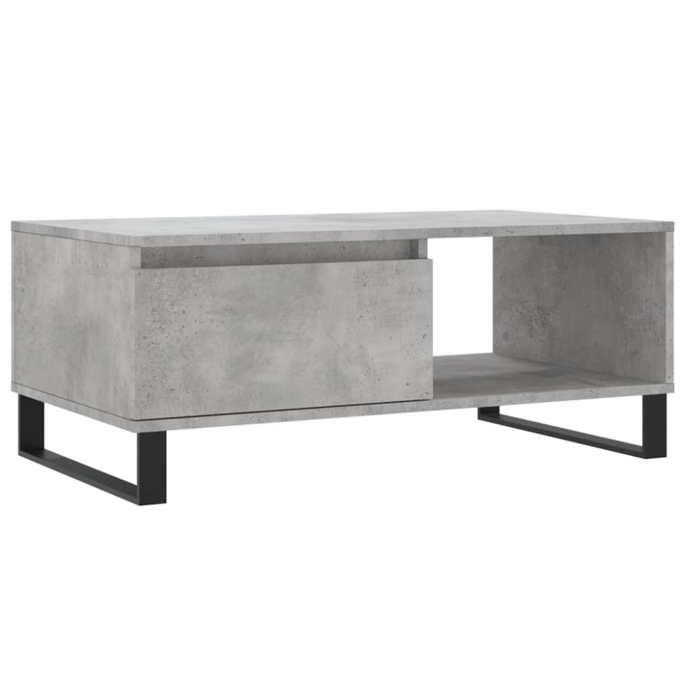 vidaXL Măsuță de cafea, gri beton, 90x50x36,5 cm, lemn compozit