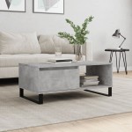vidaXL Măsuță de cafea, gri beton, 90x50x36,5 cm, lemn compozit vidaXL Măsuță de cafea, gri beton, 90x50x36,5 cm, lemn compozit