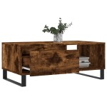 vidaXL Măsuță de cafea, stejar fumuriu, 90x50x36,5 cm, lemn prelucrat vidaXL Măsuță de cafea, stejar fumuriu, 90x50x36,5 cm, lemn prelucrat
