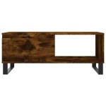 vidaXL Măsuță de cafea, stejar fumuriu, 90x50x36,5 cm, lemn prelucrat vidaXL Măsuță de cafea, stejar fumuriu, 90x50x36,5 cm, lemn prelucrat