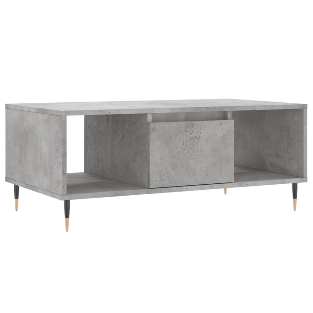 vidaXL Măsuță de cafea, gri beton, 90x50x36,5 cm, lemn compozit