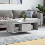 vidaXL Măsuță de cafea, gri beton, 90x50x36,5 cm, lemn compozit vidaXL Măsuță de cafea, gri beton, 90x50x36,5 cm, lemn compozit