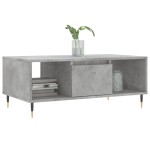 vidaXL Măsuță de cafea, gri beton, 90x50x36,5 cm, lemn compozit vidaXL Măsuță de cafea, gri beton, 90x50x36,5 cm, lemn compozit