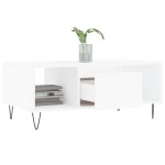 vidaXL Măsuță de cafea, alb, 90x50x36,5 cm, lemn prelucrat vidaXL Măsuță de cafea, alb, 90x50x36,5 cm, lemn prelucrat