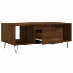vidaXL Măsuță de cafea, stejar maro, 90x50x36,5 cm, lemn prelucrat vidaXL Măsuță de cafea, stejar maro, 90x50x36,5 cm, lemn prelucrat