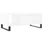 vidaXL Măsuță de cafea, alb, 90x50x36,5 cm, lemn prelucrat vidaXL Măsuță de cafea, alb, 90x50x36,5 cm, lemn prelucrat