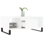vidaXL Măsuță de cafea, alb, 90x50x36,5 cm, lemn prelucrat vidaXL Măsuță de cafea, alb, 90x50x36,5 cm, lemn prelucrat