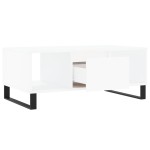 vidaXL Măsuță de cafea, alb, 90x50x36,5 cm, lemn prelucrat vidaXL Măsuță de cafea, alb, 90x50x36,5 cm, lemn prelucrat