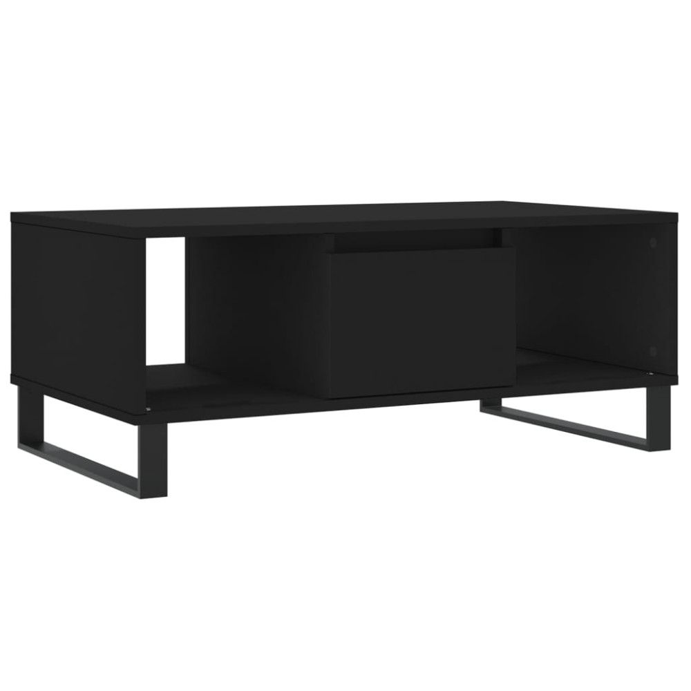vidaXL Măsuță de cafea, negru, 90x50x36,5 cm, lemn compozit